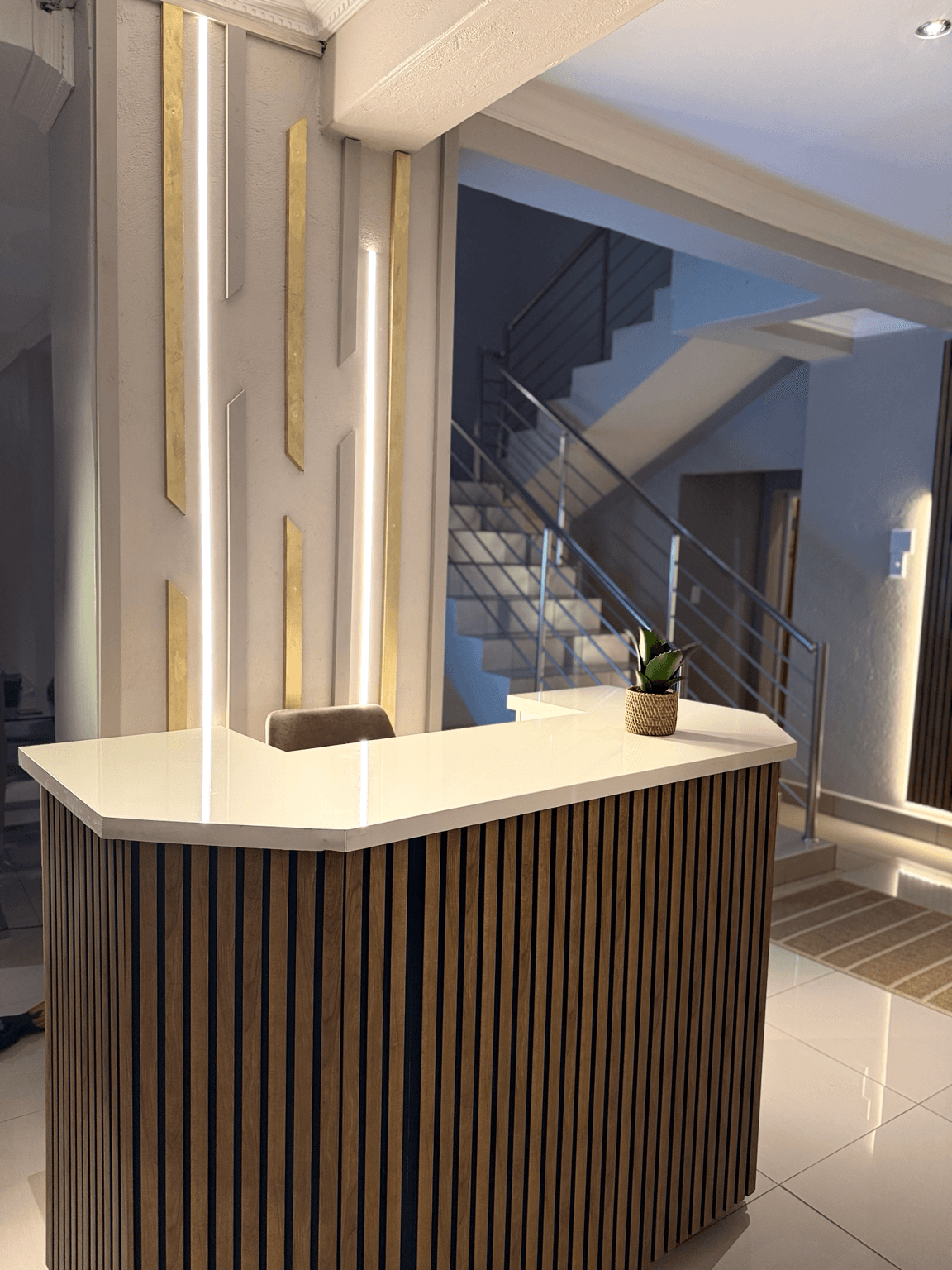 Liquid Blue reception and lobby